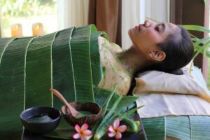 body scrub with relaxation