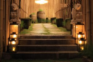 Stairs leading to Lagoon Spa Seminyak